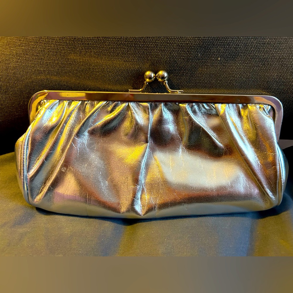 Silver/Chrome Clutch Bag